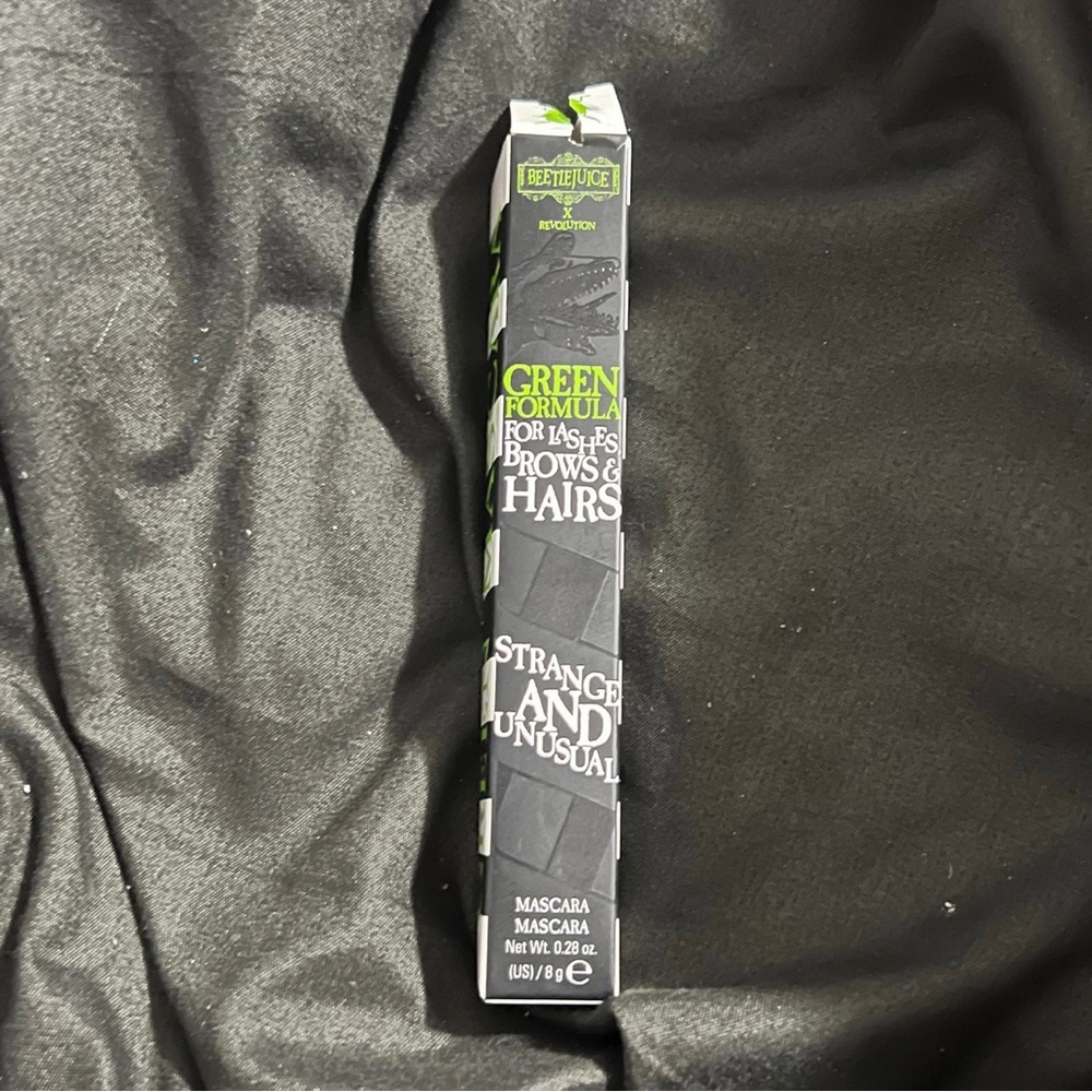 Beetlejuice X Revolution Strange and Unusual Green Mascara NEW